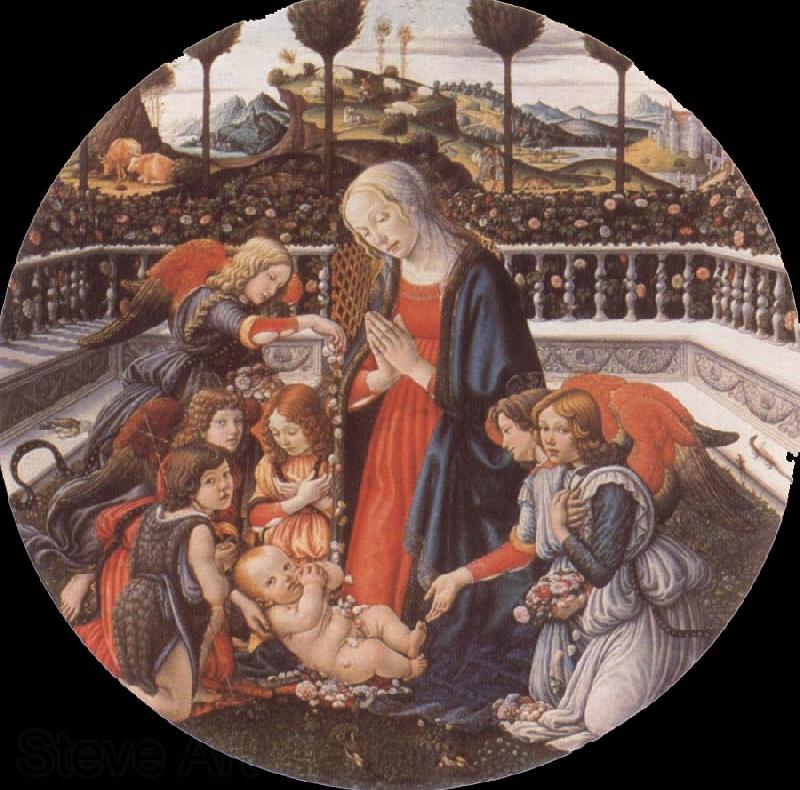 Francesco Botticini Adoration of the Christ Child Spain oil painting art